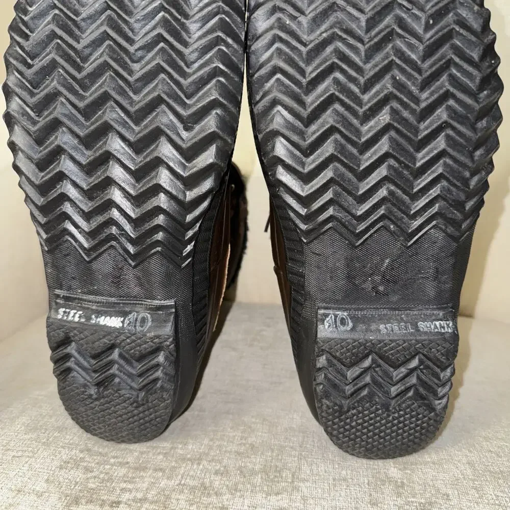 REI Sorel Badger Men Leather Waterproof Winter Insulated Snow Boots Canada Sz 10
